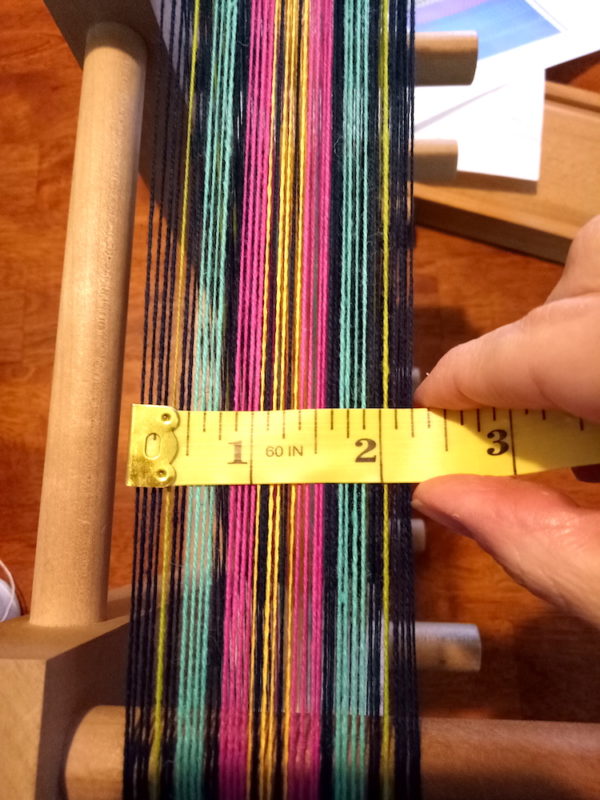 inkle band on backstrap loom