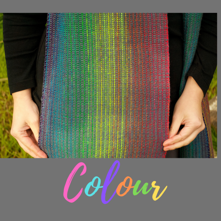 How to show off a multi coloured warp - Kelly Casanova Weaving Lessons